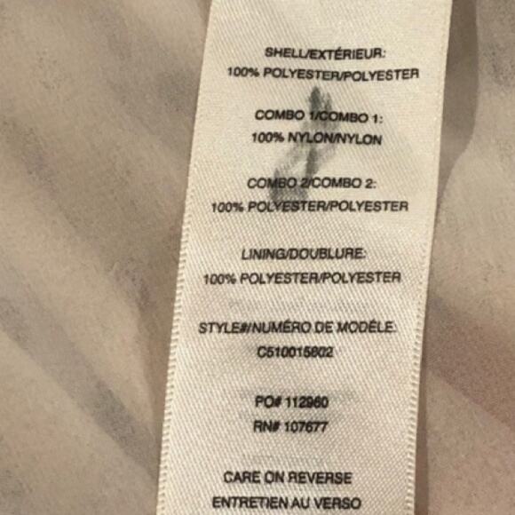 Alice + Olivia Elysia Lace Paneled Plisse-Georgette Off White/Black Peplum Top - Picture 6 of 12